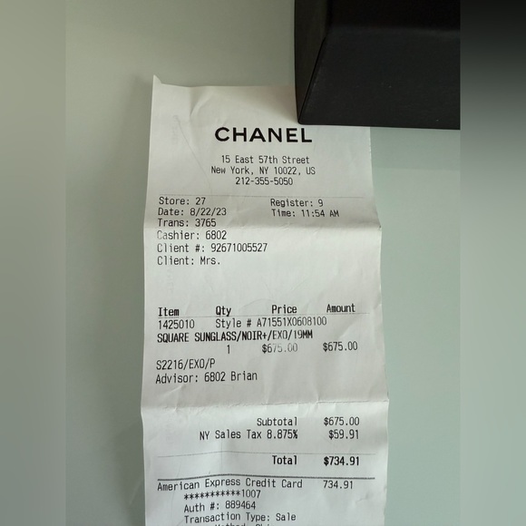 CHANEL Black and Gold Sunglasses